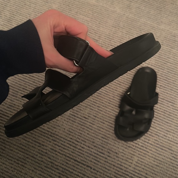 Hermes Chypre Sandals in Black - Picture 2 of 6